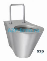 Безопасный нержавеющий подвесной унитаз для инвалидов BSNZ 01 INV AZP Brno Чехия (фото, схема) Безопасный нержавеющий подвесной унитаз для инвалидов BSNZ 01 INV AZP Brno Чехия (фото, схема)
