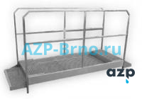 Нержавеющий брод с поручнями BDS 02 AZP Brno Чехия (фото, схема) Нержавеющий брод с поручнями BDS 02 AZP Brno Чехия (фото, схема)